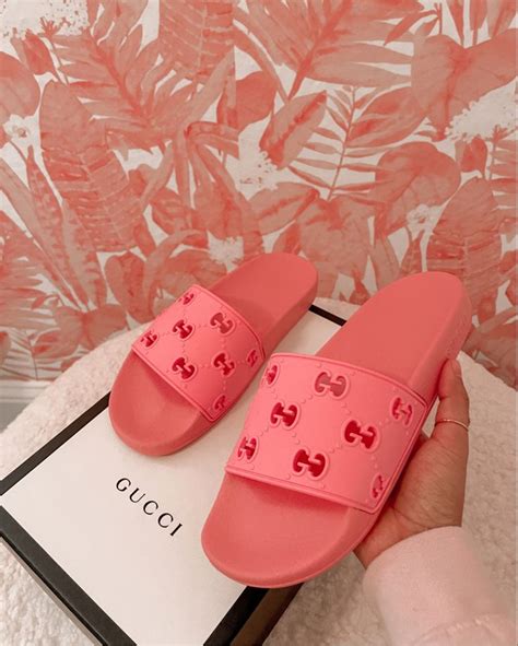 gucci gg slides pink|pink Gucci slides nordstrom.